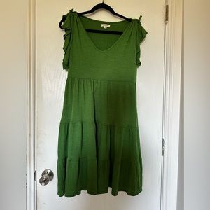 Max studio green mini dress